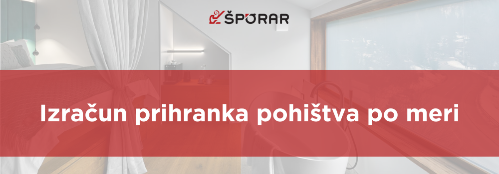 Izračun pohištva po meri